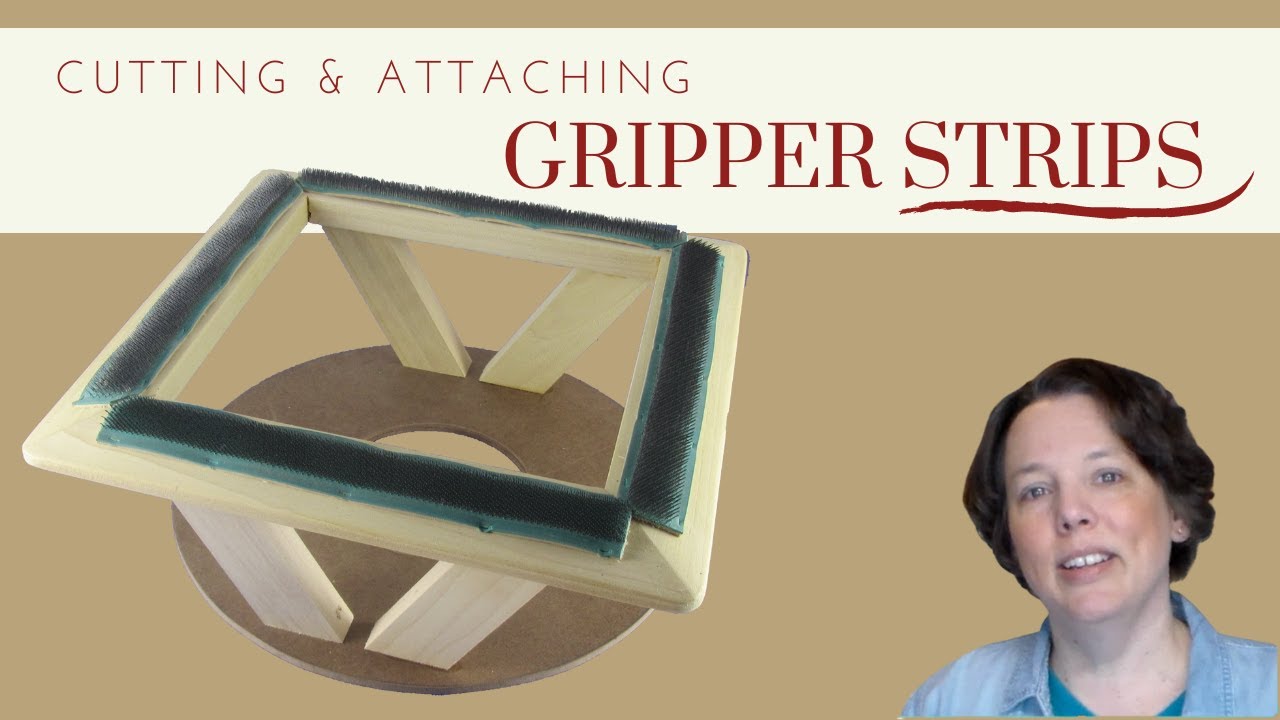 Cutting and Attaching Gripper Strips for a Rug Hooking or Punch Needle  Frame 