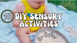 10 Simple Sensory Activities for Babies | DIY Baby Entertainment