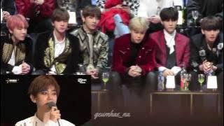 161202 MAMA 2016 - BTS reaction to EXO - Transformer   Monster