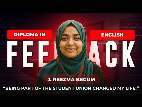 Hear from Our Student! | Diploma in English | Miss. J. Reezma Begum