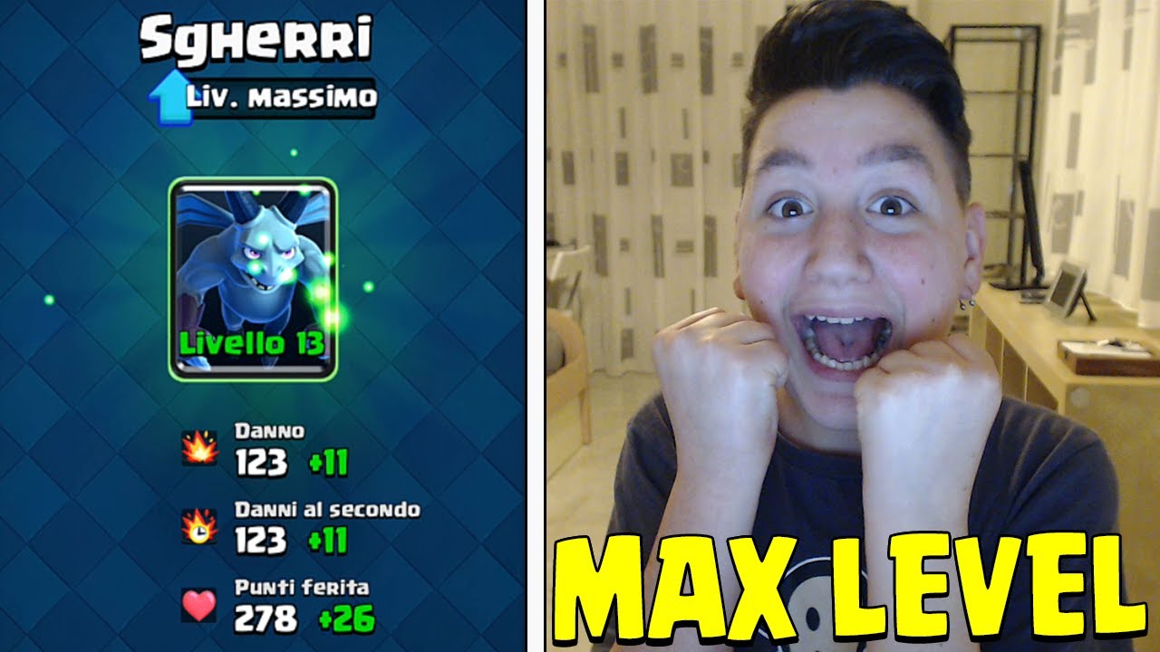 COSA SUCCEDE SE POTENZIO GLI SGHERRI AL LIVELLO MASSIMO?! CLASH ROYALE ...