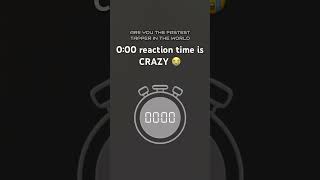 did i js the new world record for reaction time..?