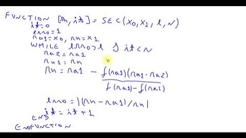 Computação Numérica - Raízes 02 - Algoritmo do Método de Newton e da Secante