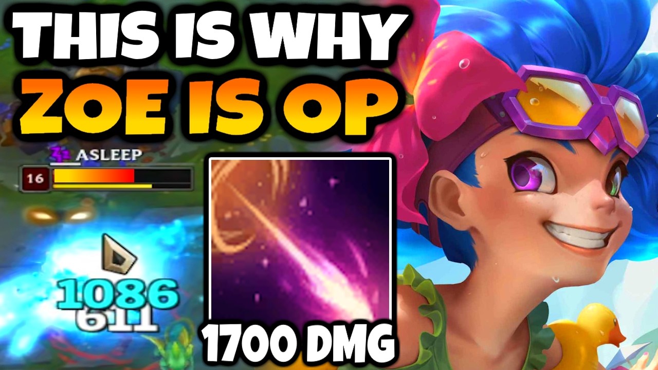 We lost early game but OP ZOE can STILL CARRY EVEN WHILE BEHIND.