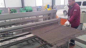 semi auto crimped wire mesh machine