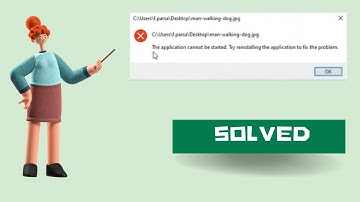 Fix Photos App Error: The application can not be started