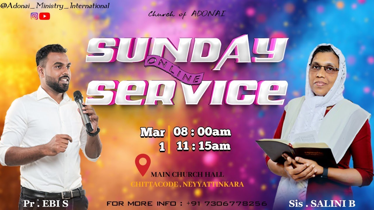SUNDAY SERVICE // 🔴 ONLINE // 1 - 3 - 2026 // Sis . SALINI B