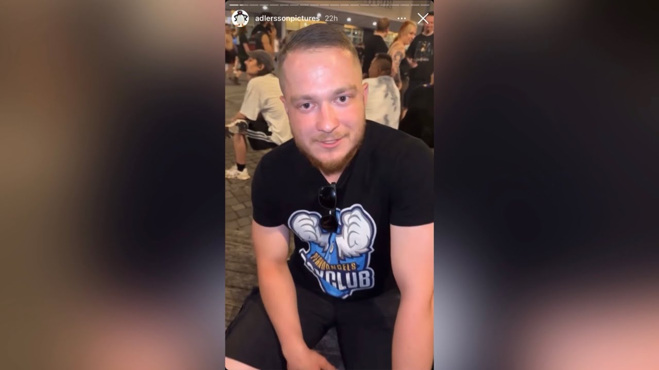 Max Adlersson besoffen auf dem Kiss Konzert (Konzert Tour der Ost Ikone) Insta Stories vom 22.6.2023