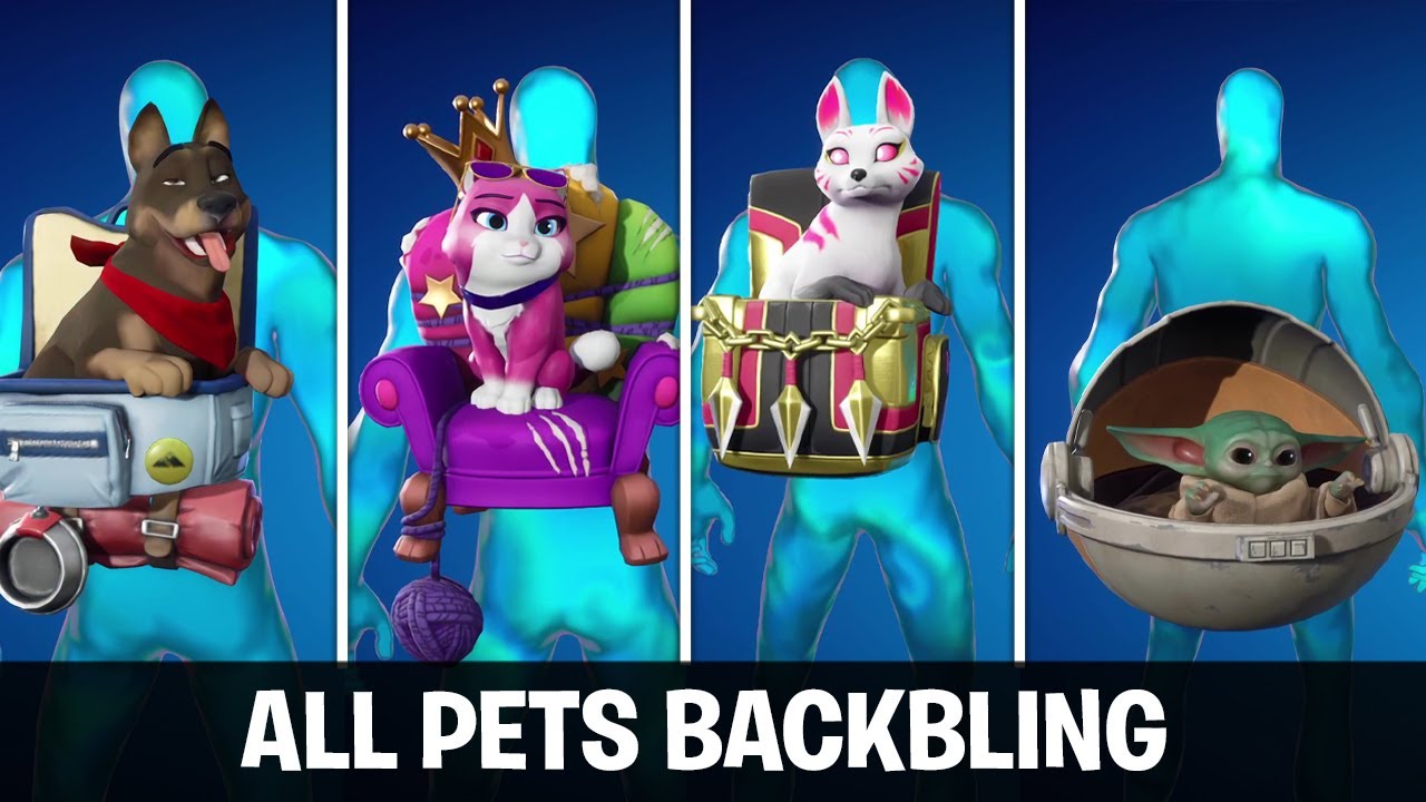 Evolution Of All Pets Backbling In Fortnite 2018 2024 YouTube 