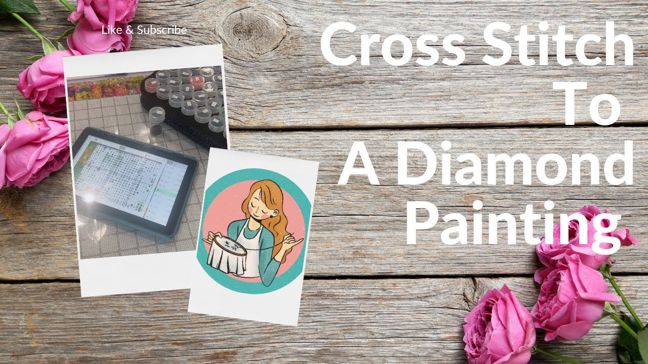 Diamond Painting Cross Stitch Conversion Project Come Paint With Me