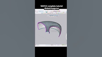 create complex MODEL IN SKETCHUP / sketchup tutorial ADVANCE