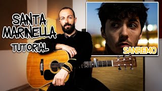 Tutorial Chitarra Canzoni Facili | Fulminacci - Santa Marinella | SPECIALE SANREMO