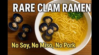 How to Make Rare Shijimi Clam Ramen | Clear Golden Broth, No Soy Sauce or Miso