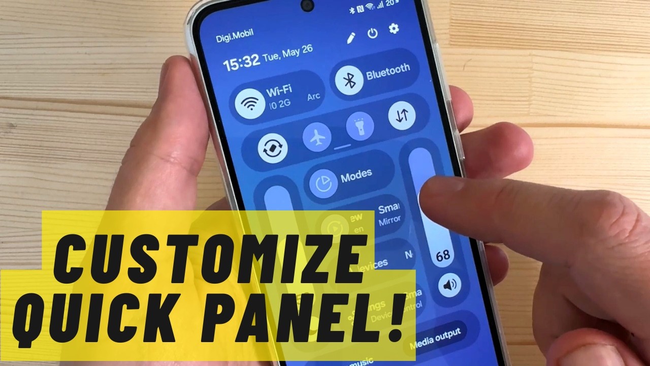 How to Customize Quick Panel on Samsung Galaxy ONE UI 8.5 - YouTube