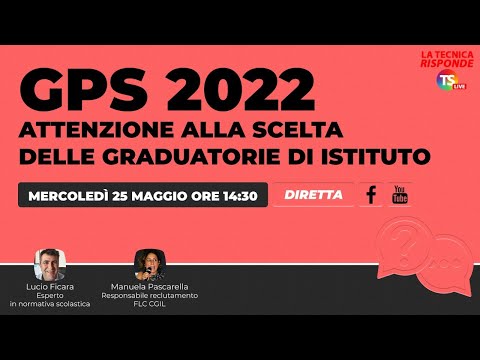 Gps 2022, attenzione alla scelta delle graduatorie di istituto