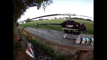 Trex 700e test flight