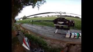 Trex 700e test flight