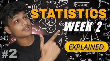 IIT M BS Degree | WEEKLY SUMMARY 02 | STATISTICS 01 (FOUNDATION LEVEL) | ONESHOT