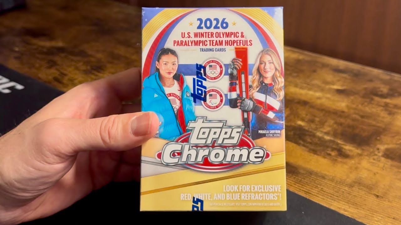 Распаковываю прямо сейчас!! Коллекционные карточки Topps Chrome 2026 года с кандидатами в олимпий...