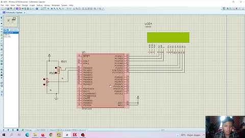 Rangkaian ADC menggunakan Proteus 8&Cvavr