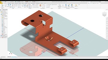 Autodesk inventor Create Sheet Metal Design  EXERCISE 150