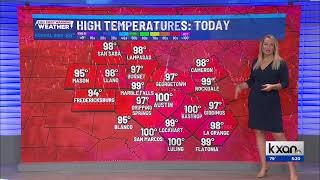 Austin Weather Forecast - August 6 2026 High humidity seasonable heat a few spotty showers