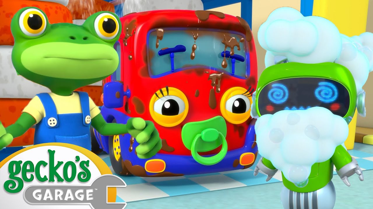 Car Wash Trouble | Gecko's Garage | Trucks For Children | Cartoons For Kids