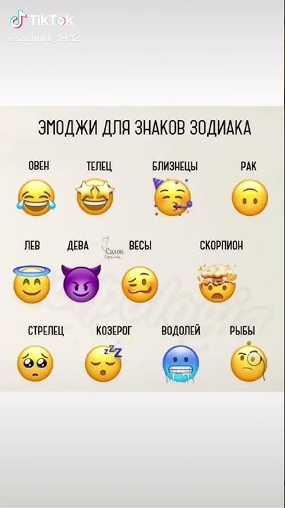 Эможди для знаков зодиака ️ - YouTube