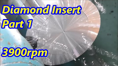 PCD Diamond Insert Part1. Turning Aluminium with Carbide and Diamond inserts.