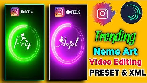 How to make neon circle status video - Neon Name art video editing - alightmotion - video    editing