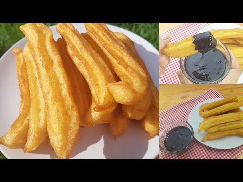 ชูโรส Churros ขนมไม่ต้องใช้เตาอบ ส่วนผสมแค่ 4 อย่าง สูตรขนมง่ายๆ | new new eat food