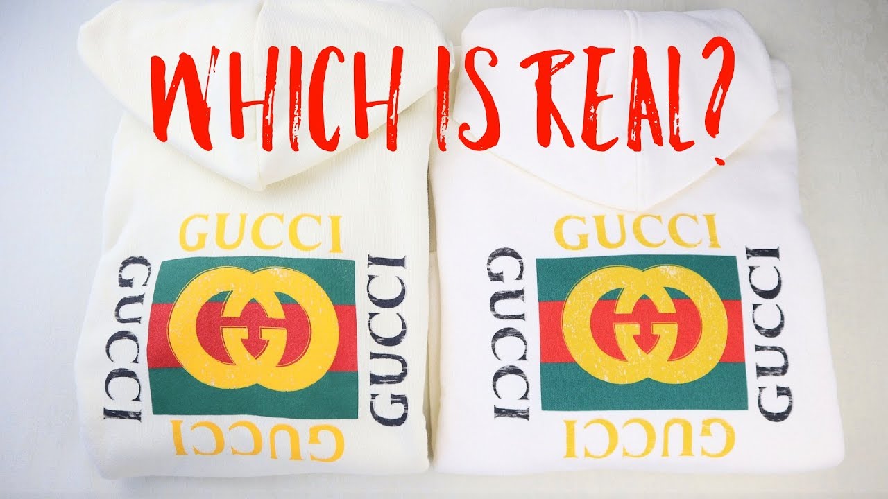 Real vs Fake Gucci Logo Hoodie | Tips 