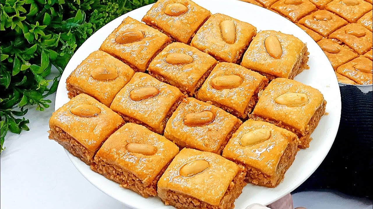 احفظيها لرمضان❗لو عندك كوبين دقيق❗هتعملي حلوى سهله وسريعه أحلى من الجلاش وأطعم من البقلاوه 