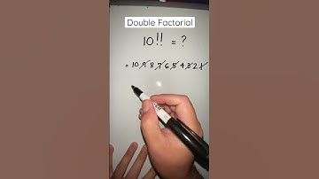 Example of Double Factorial