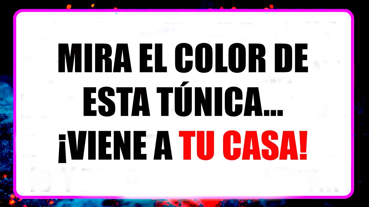 👀 MIRA EL COLOR DE ESTA TÚNICA: El Ángel de la Providencia entrará en tu casa en las próximas 24 hs