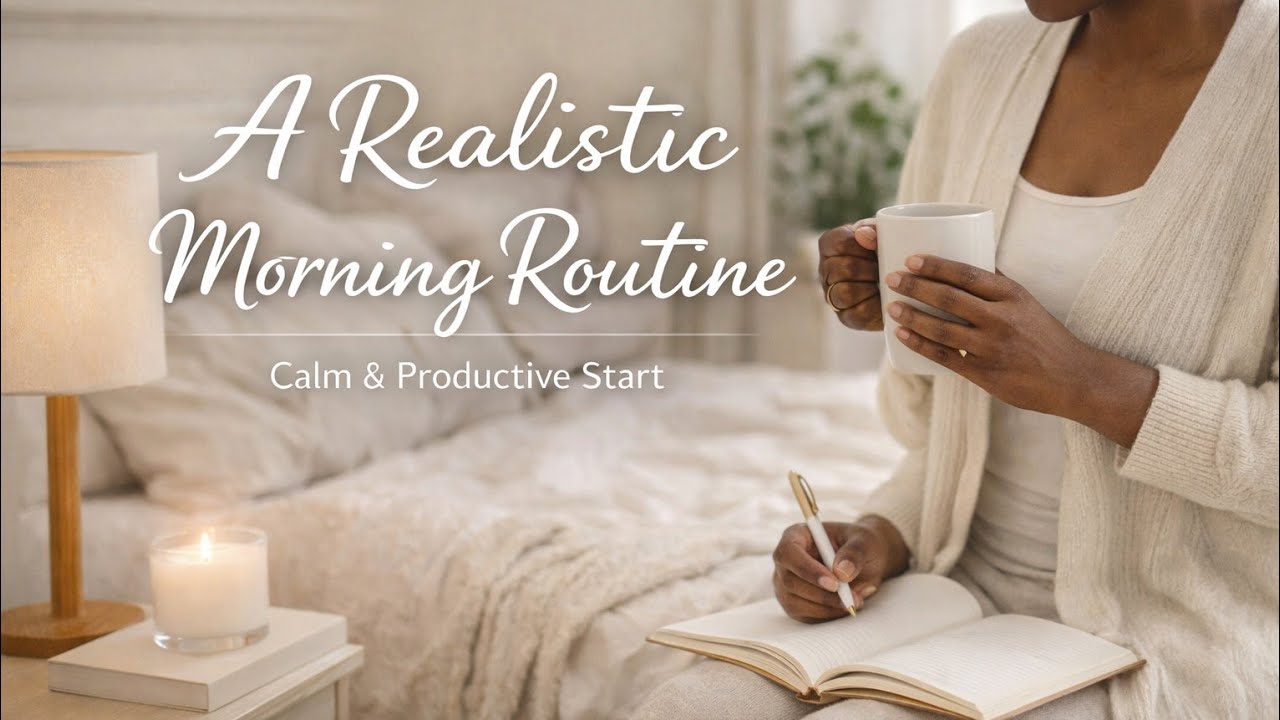 A Realistic Morning Routine | Calm & Productive Start #morningroutine # ...