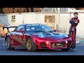 650馬力 MAZDA RX7 FD3S でサヤカドリフト全開走行！