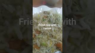 Fried Rice with Carrot ???ලංකාවේ මෙහෙම කන්න පුළුවන් ද trending shorts