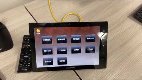 Crestron panel for live supervision