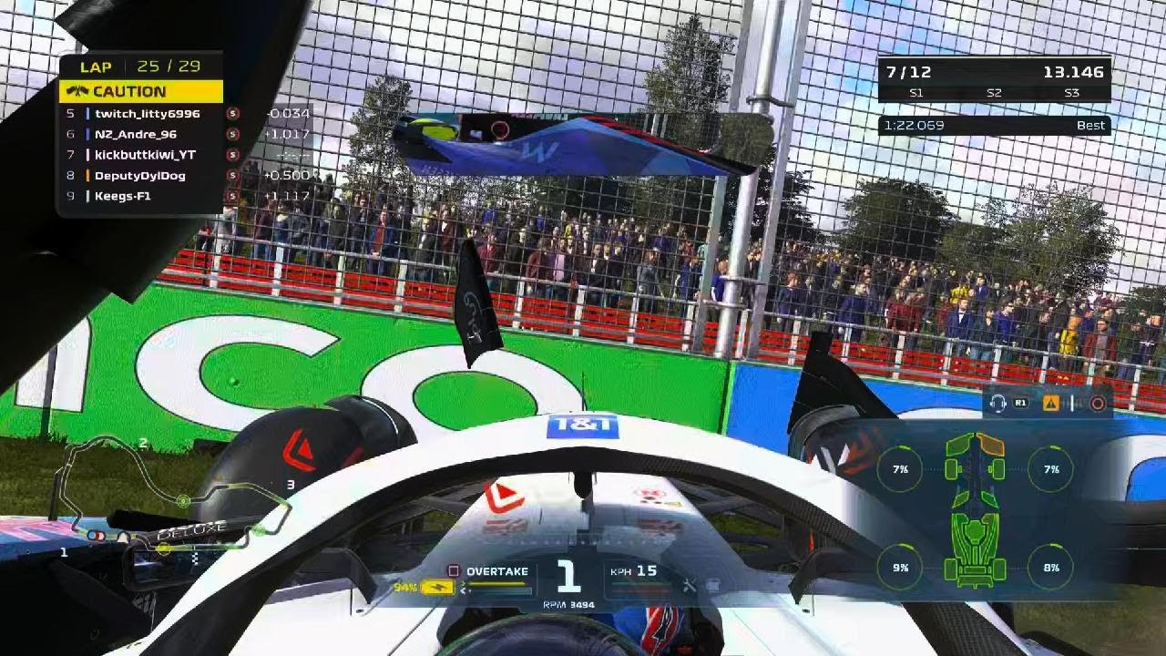 F1 22 Safety Car Restart Shenanigans YouTube