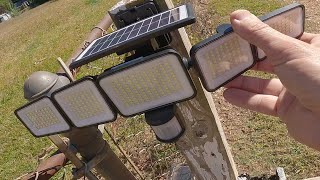 Celebrity Solar Motion Sensor Light with Adjustable Head - Unboxing/Review Profile