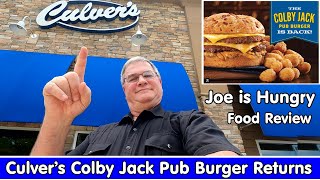 Culver’s Colby Jack Pub Burger Returns Review * Limited Time Offer LTO * Joe is Hungry 🧀🎃🍔
