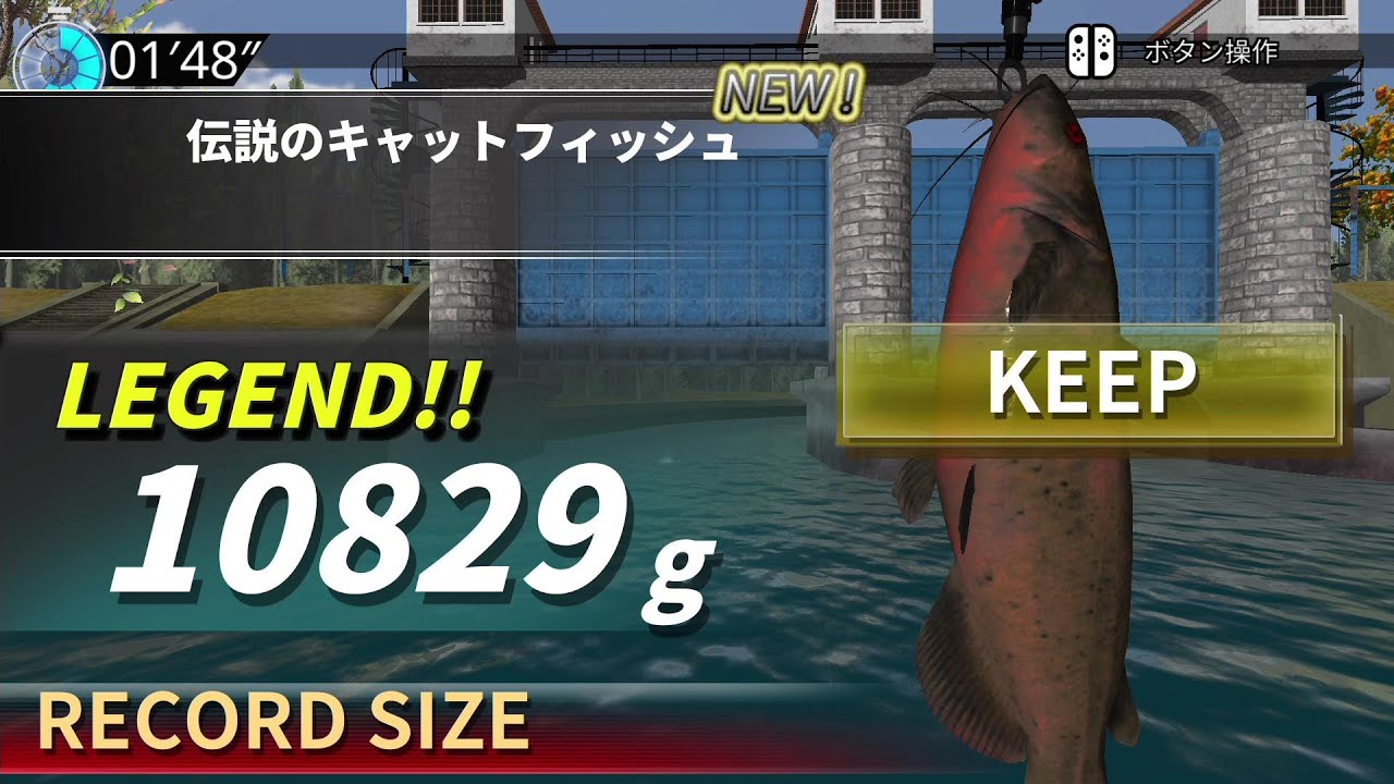 Legend Channel Catfish [ SWITCH ] [ FISHING GAME ] Legendary