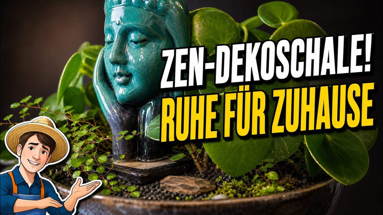 Zen-Dekoschale gestalten: Asiatische Pflanzendeko mit Buddha (Colomi)