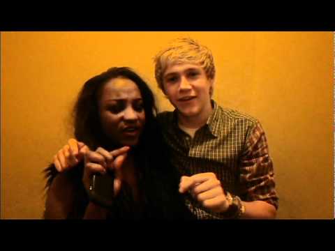 One Direction's Niall Horan with Emmanuella Salako...