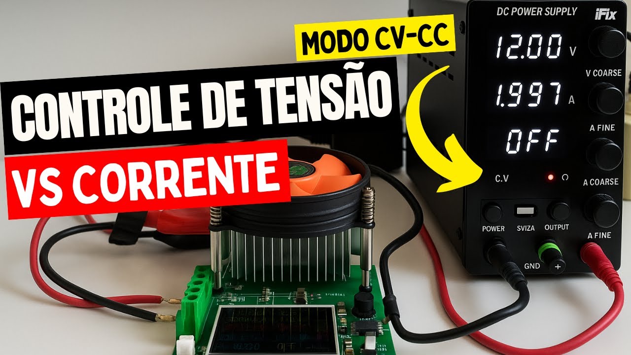 Controle de Tensão vs Corrente: Como sua Fonte Decide o que Limitar?