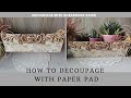 Decoupage With CardStock paper | How to Decoupage Thick Paper | Decoupage  Tutorial for Beginners