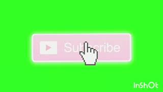 Green screen subscribe button || free to use no credit needed || pink aesthetic subscribe button ||