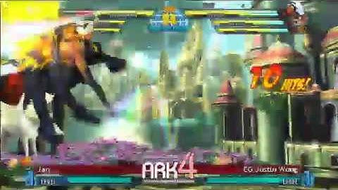 Jan( (Dormammu/Sentinel/Hagar) vs. EG Justin Wong (Storm/Wesker/Akuma/)  ARK IV MVC3 Grand Finals