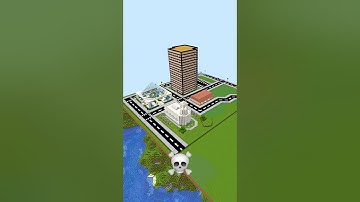 Minecraft City Build Battle - Noob vs Pro vs Hacker vs God #shorts #minecraft